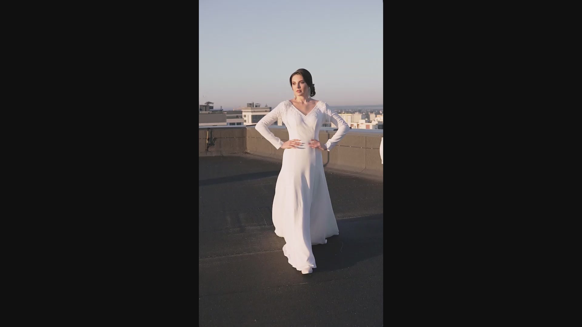 Kiana A-line Illusion Ivory Wedding dress video