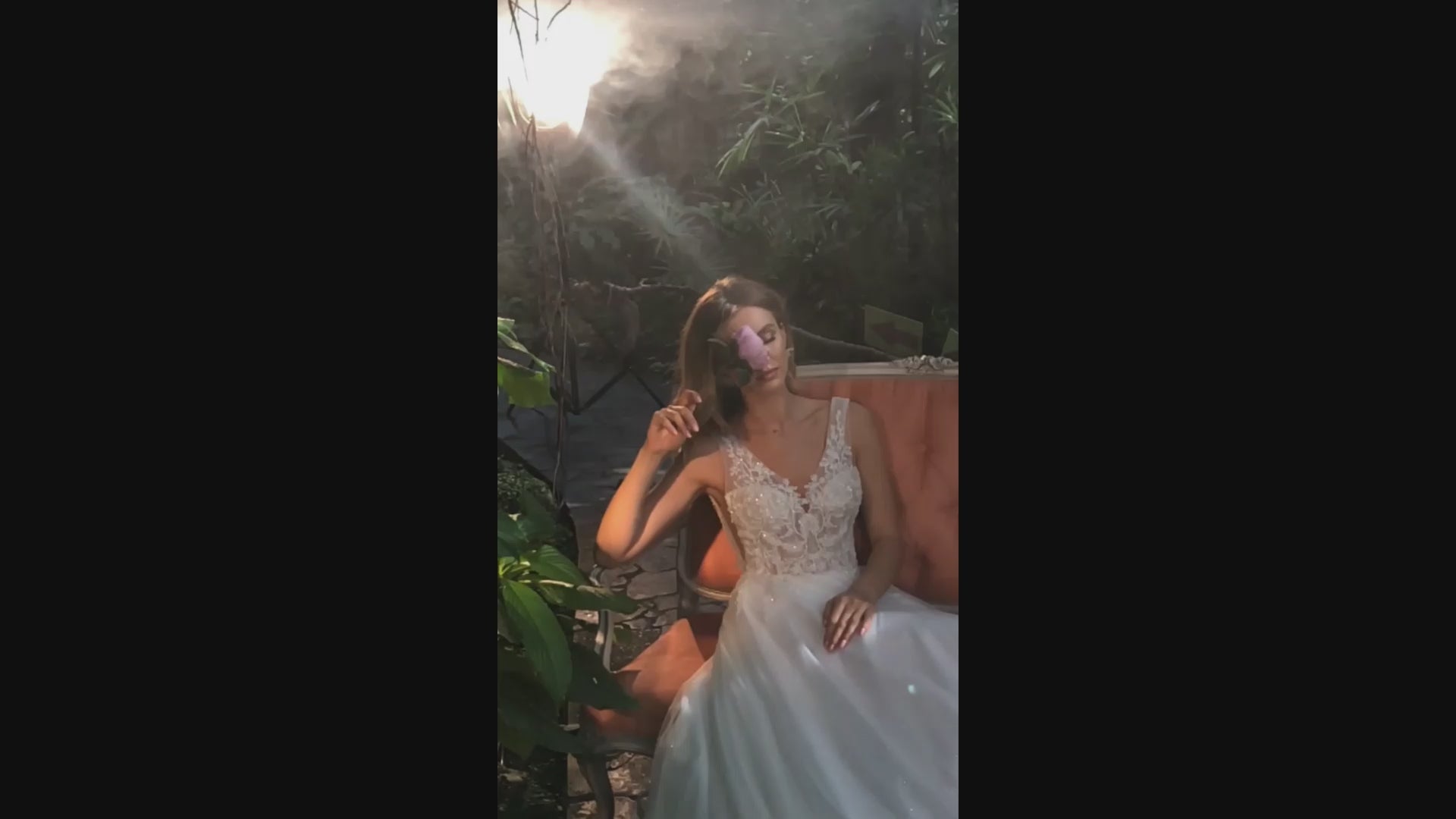 Rozalina A-line V-neck Ivory Wedding dress video