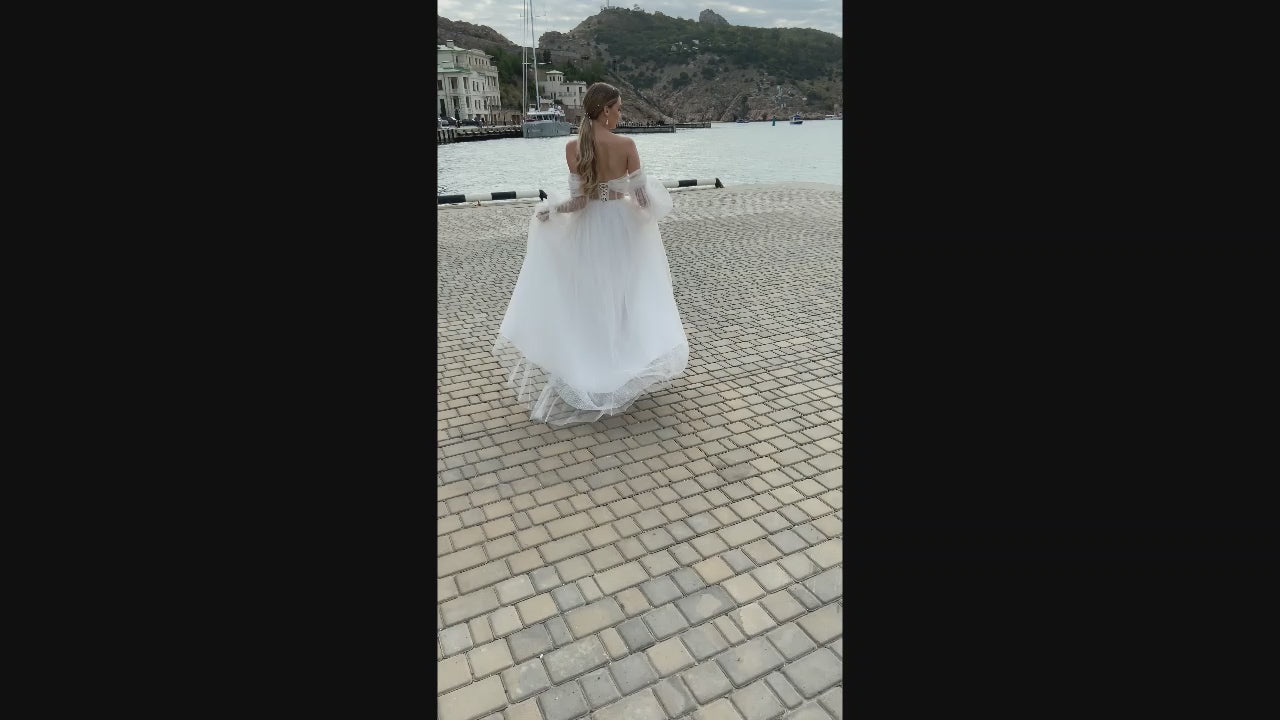 Danara A-line Sweetheart Milk Wedding dress video
