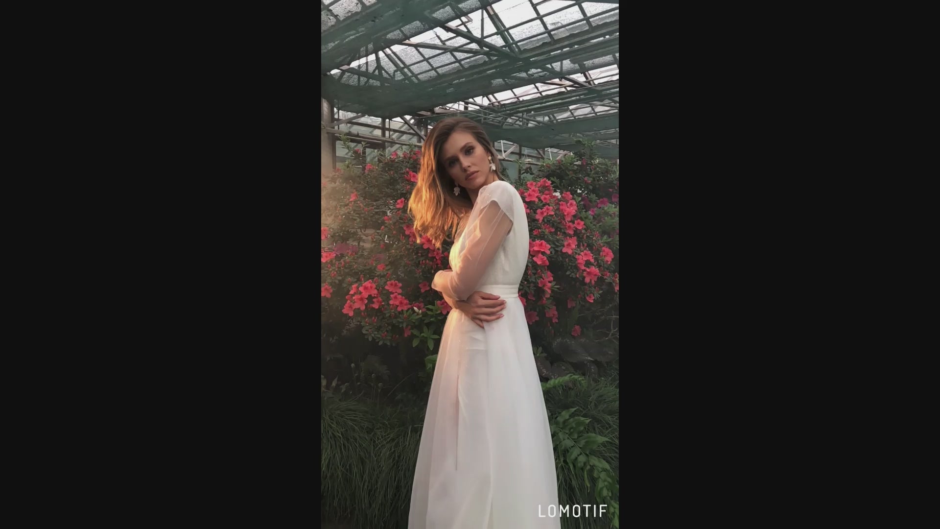 Ermin A-line Illusion Ivory Wedding dress video