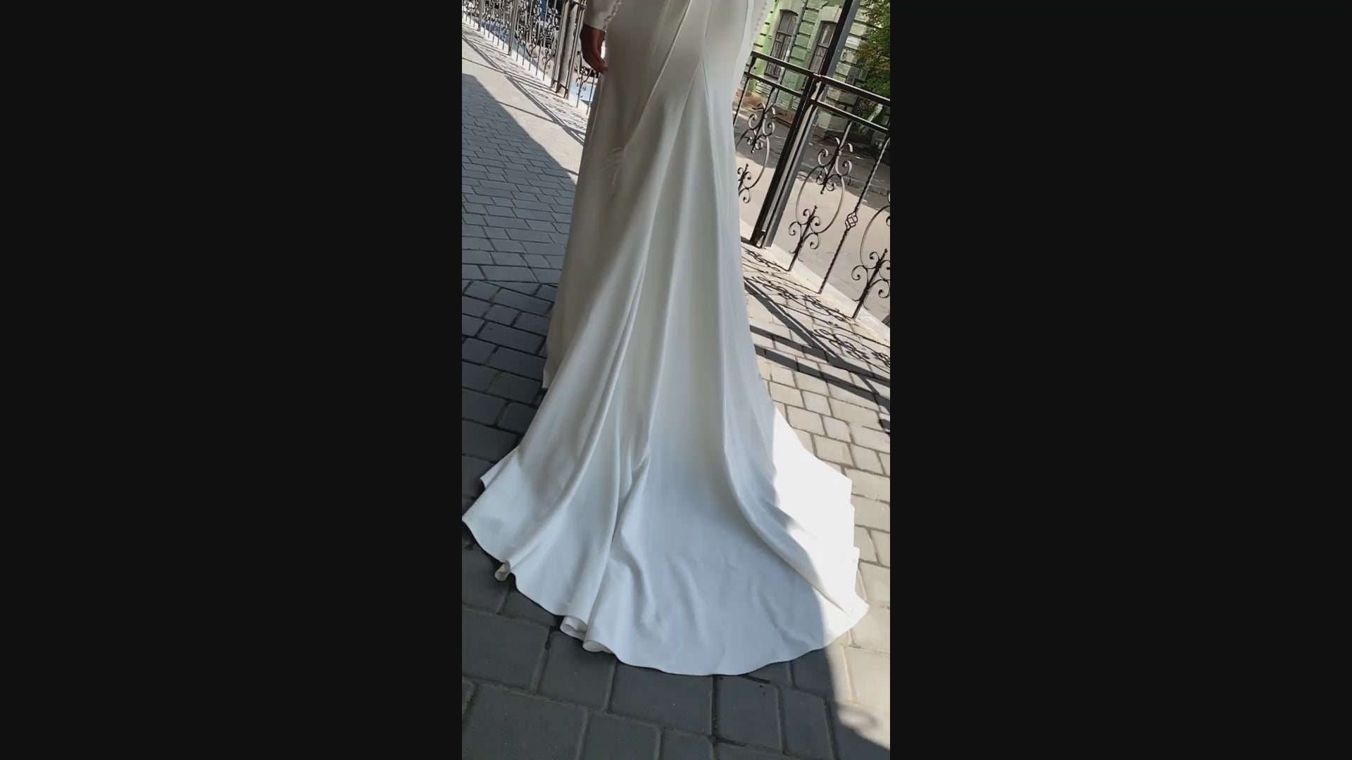 Nara Trumpet/Mermaid Boat/Bateau Whitemilk Wedding dress video