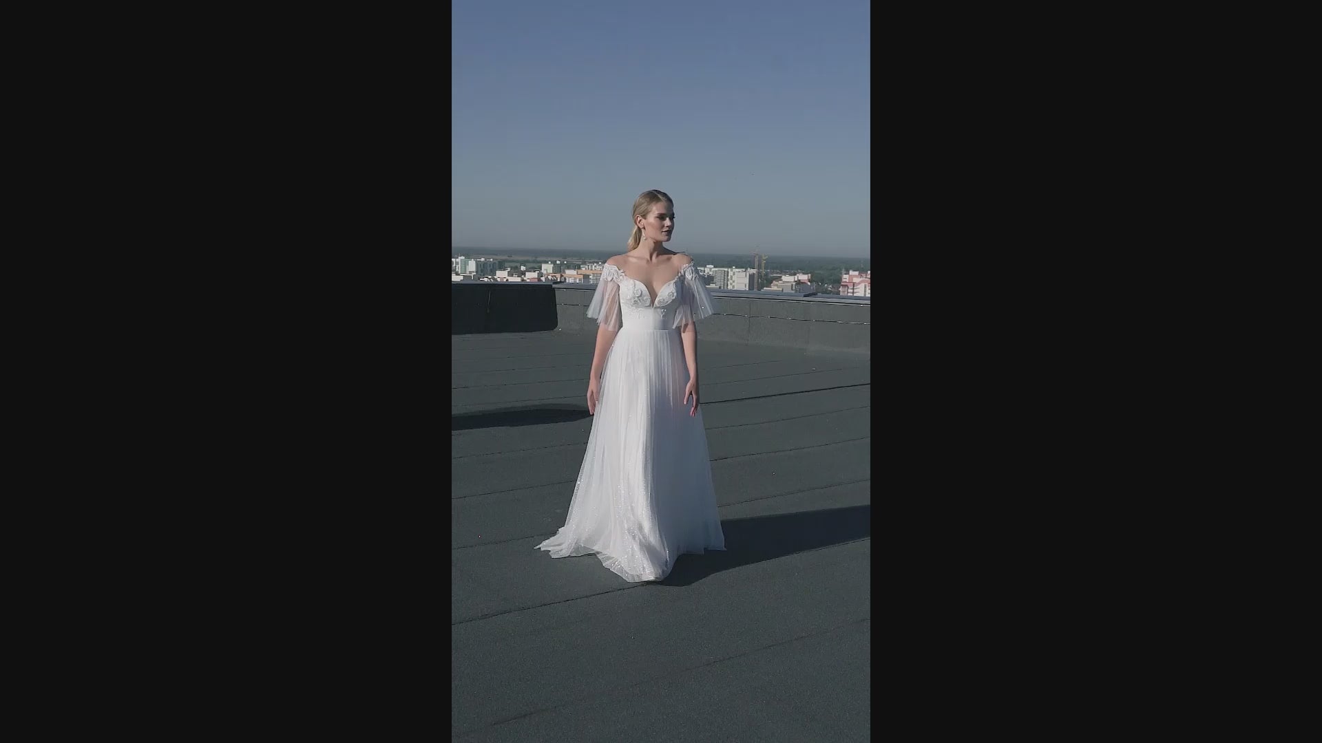 Layan A-line Illusion Ivory Wedding dress
