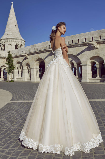 Samille Open back Princess/Ball Gown Strapless Wedding Dress Back