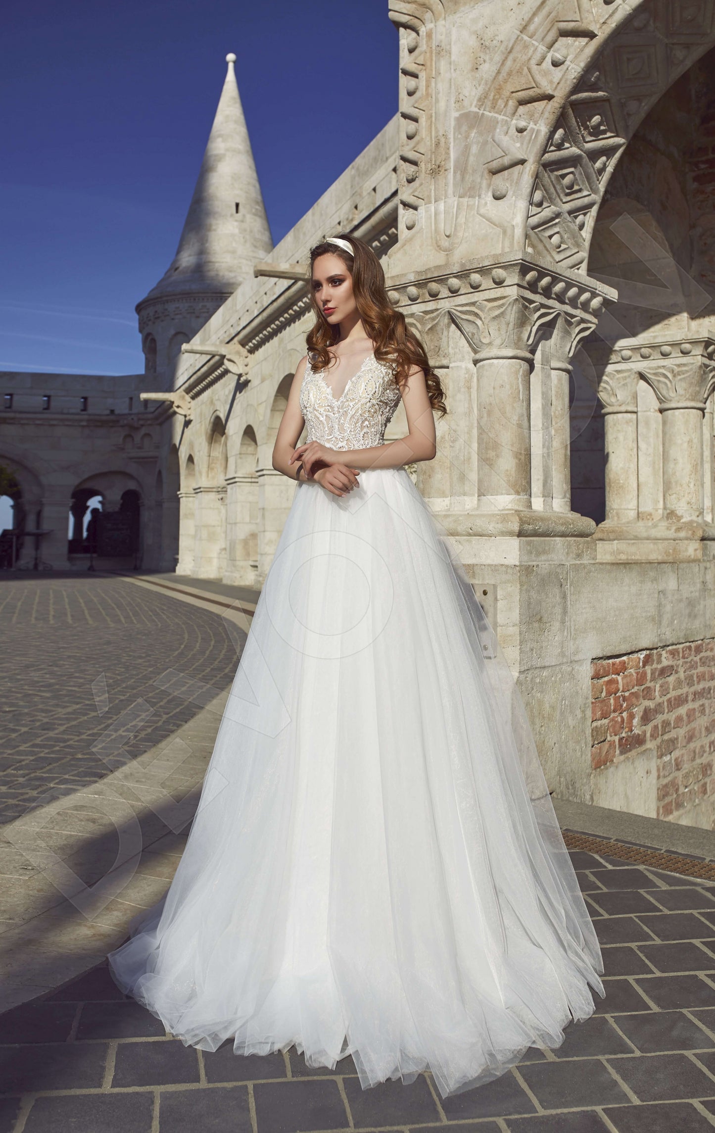Sevilia Open back A-line Sleeveless Wedding Dress 2