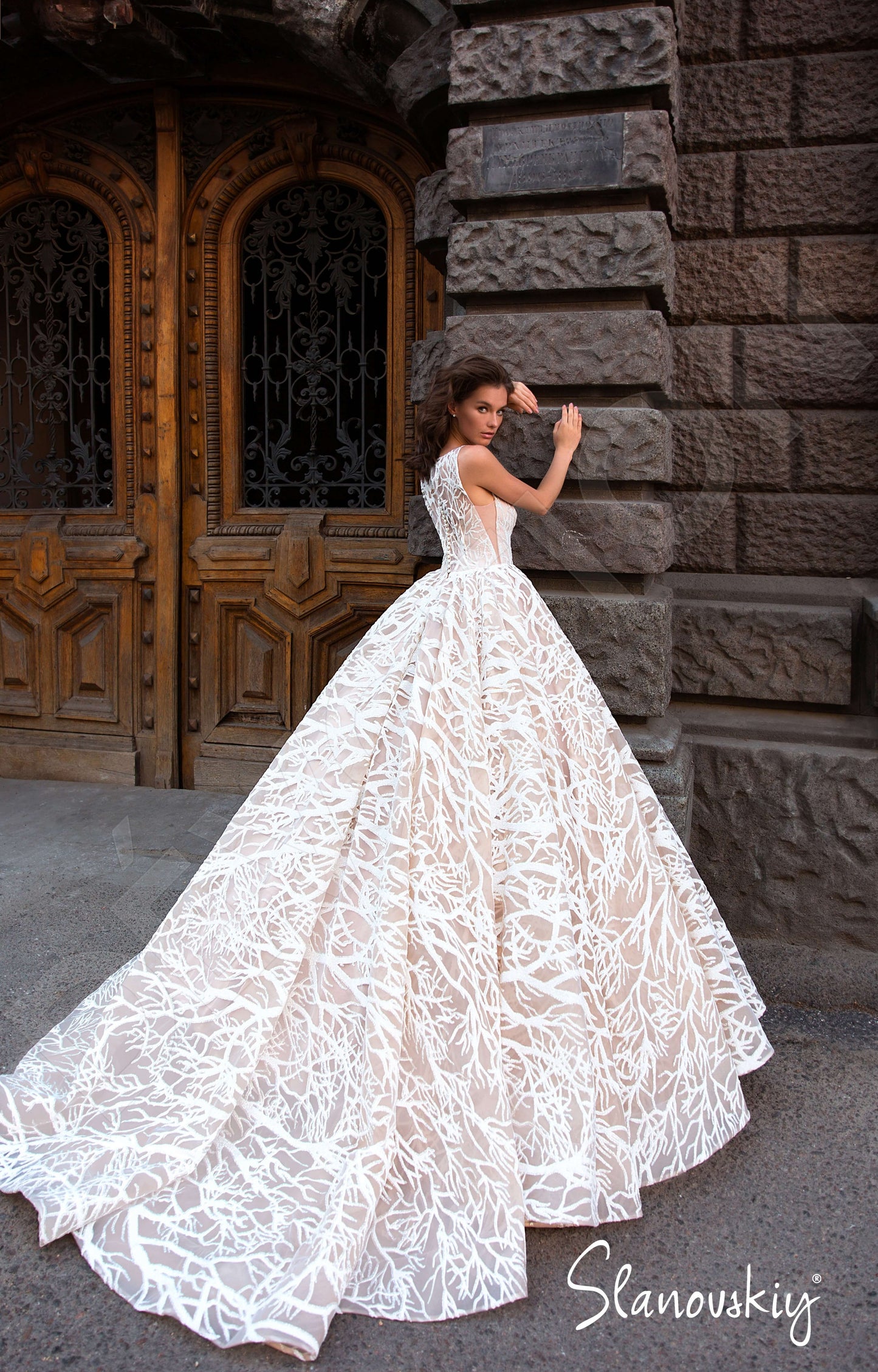Lucia Full back Princess/Ball Gown Sleeveless Wedding Dress 3