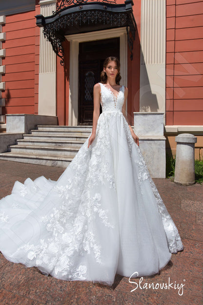 Sonate Open back Princess/Ball Gown Sleeveless Wedding Dress 7