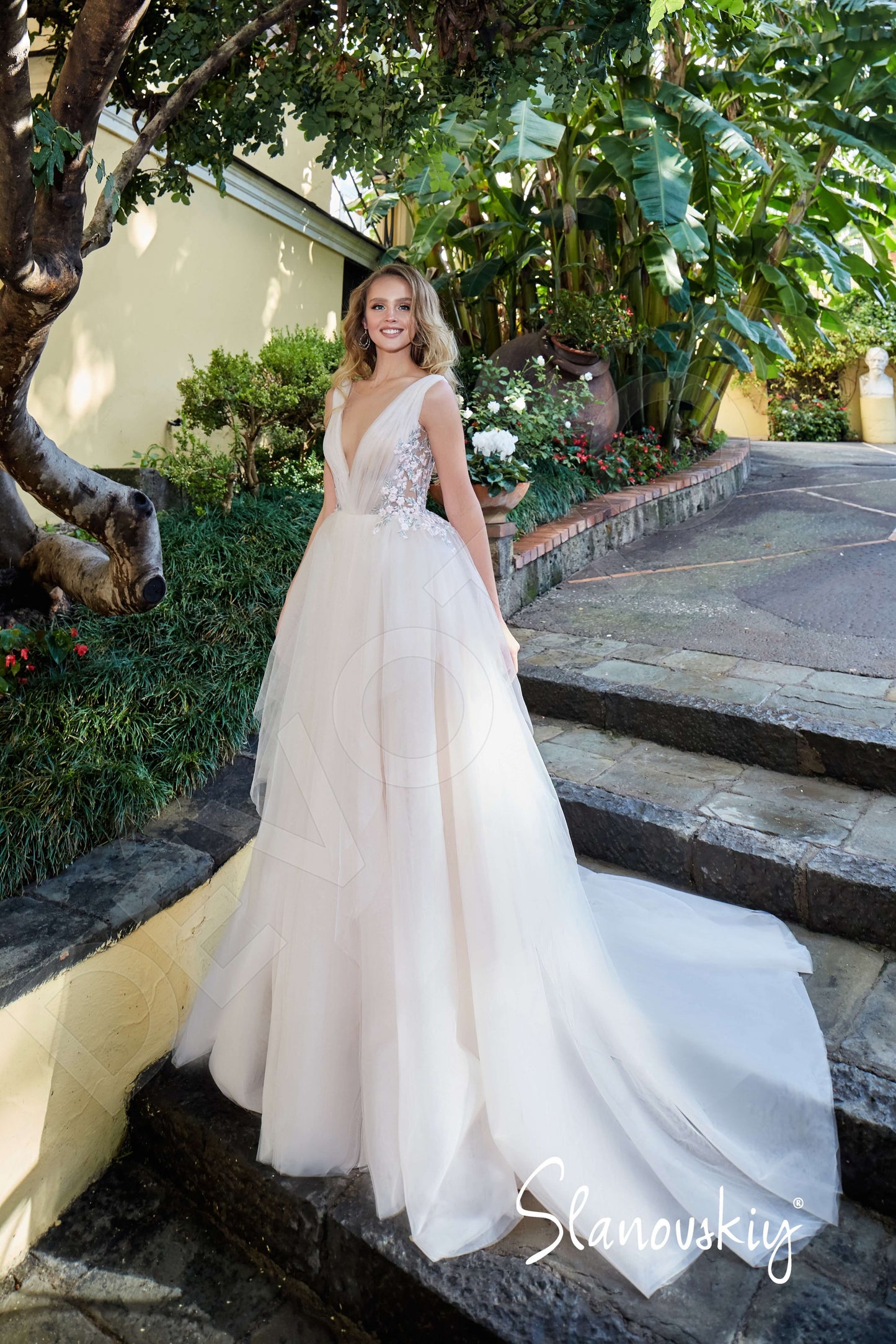 Marketta Open back A-line Sleeveless Wedding Dress 6