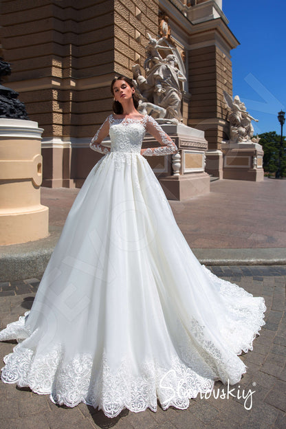 Lirika Full back Princess/Ball Gown Long sleeve Wedding Dress 4