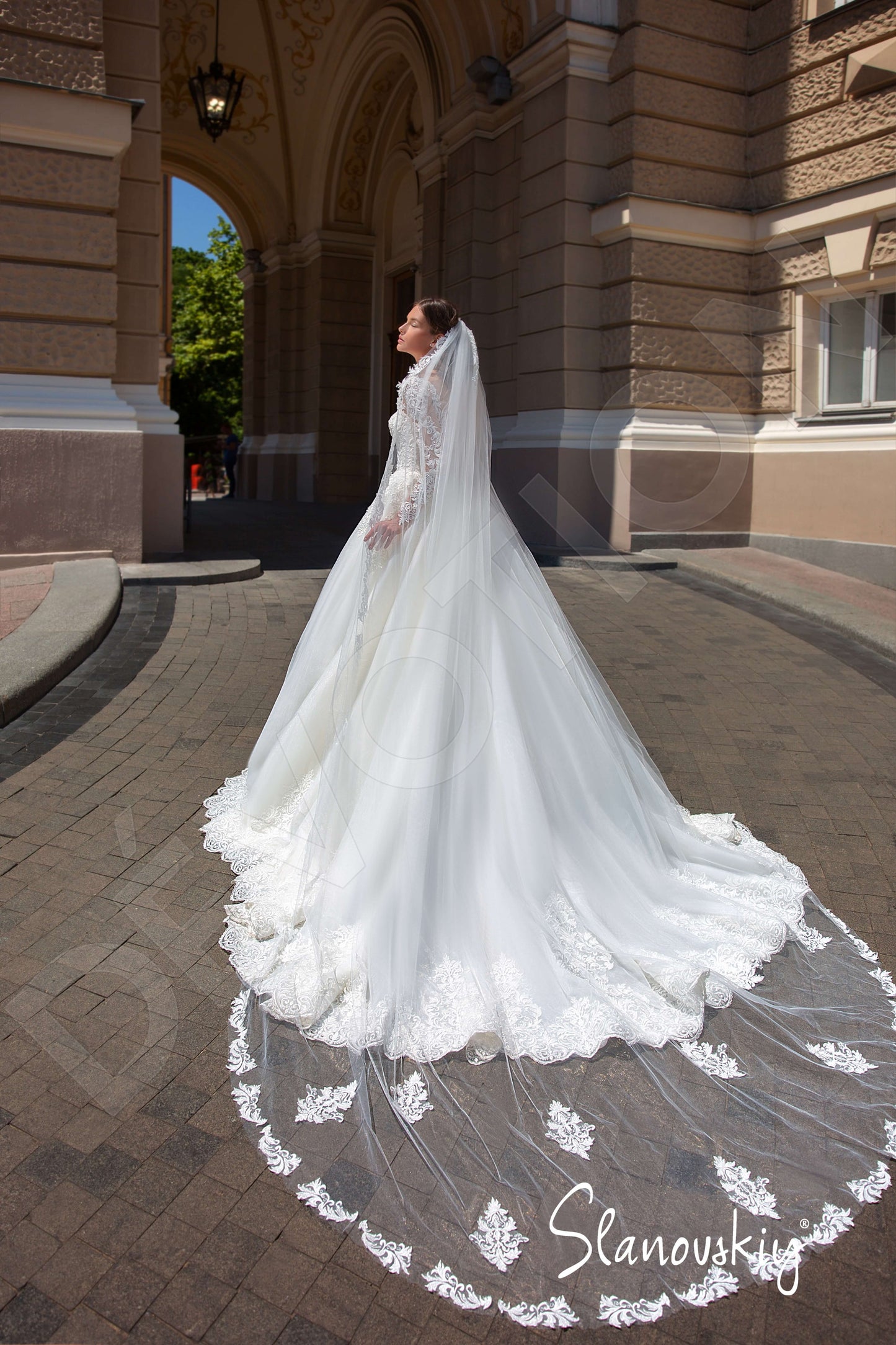 Lirika Full back Princess/Ball Gown Long sleeve Wedding Dress 8