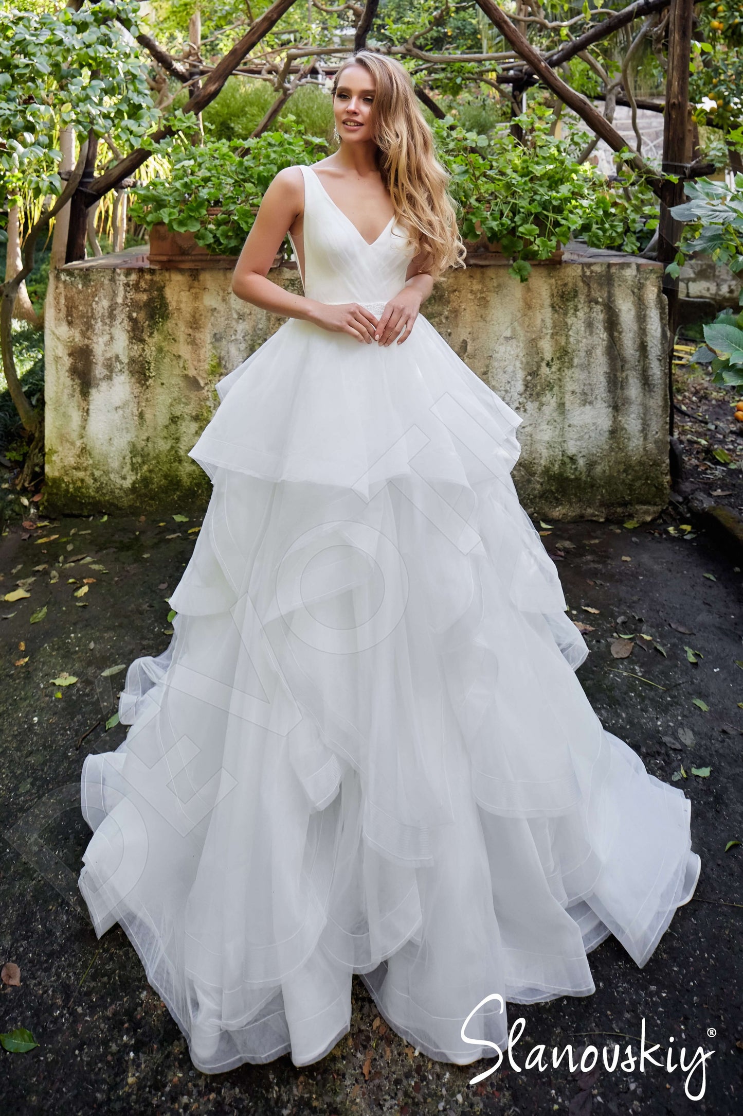 Asta Open back Princess/Ball Gown Sleeveless Wedding Dress 6