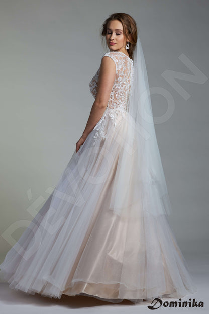 Azami Full back A-line Sleeveless Wedding Dress Back