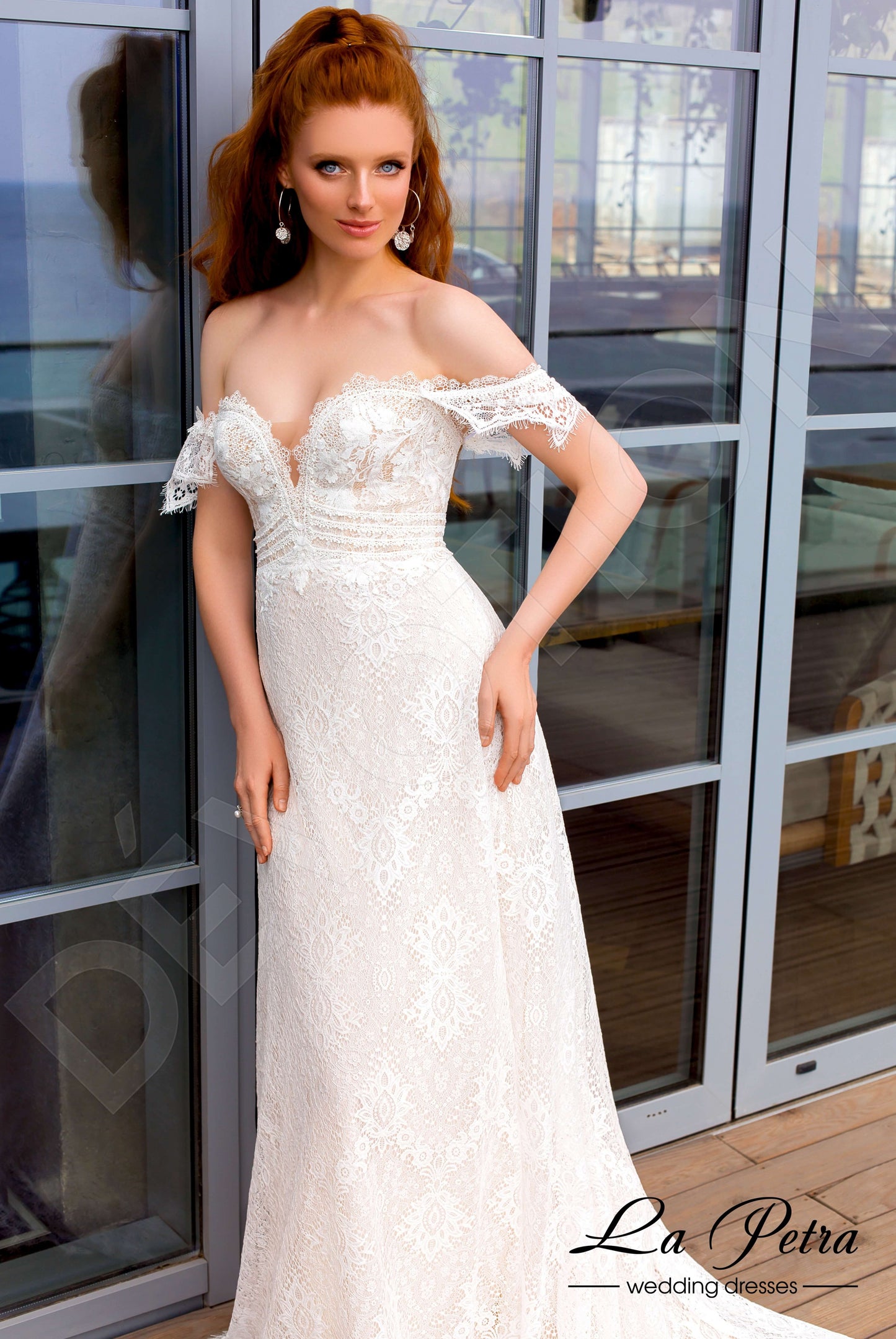 Ovia Open back A-line Sleeveless Wedding Dress 6