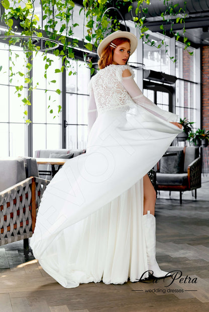 Jilly Open back A-line Sleeveless Wedding Dress 2
