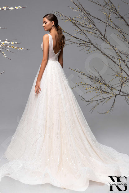 Alba Open back A-line Sleeveless Wedding Dress 5