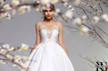 Camomilla Illusion back Princess/Ball Gown Sleeveless Wedding Dress 7
