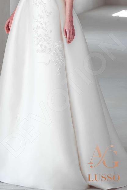 Hellis Open back A-line Sleeveless Wedding Dress 6