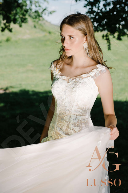 Lanetta Open back A-line Sleeveless Wedding Dress 8