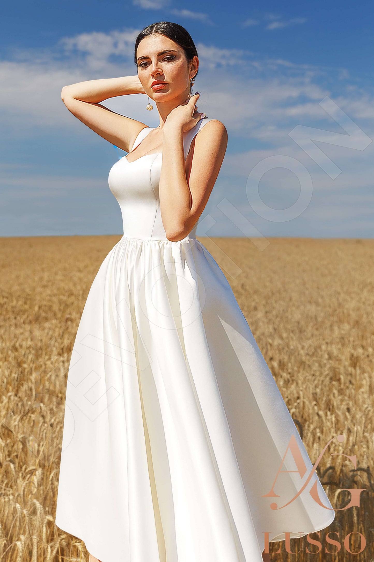 Gianna Open back A-line Sleeveless Wedding Dress 8