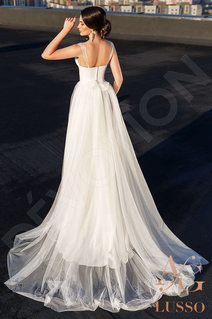 Kiera Full back A-line Sleeveless Wedding Dress 5