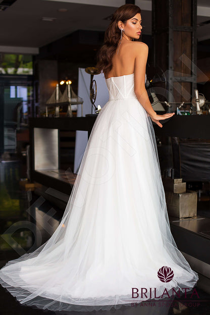 Romi Open back A-line Long sleeve Wedding Dress 6
