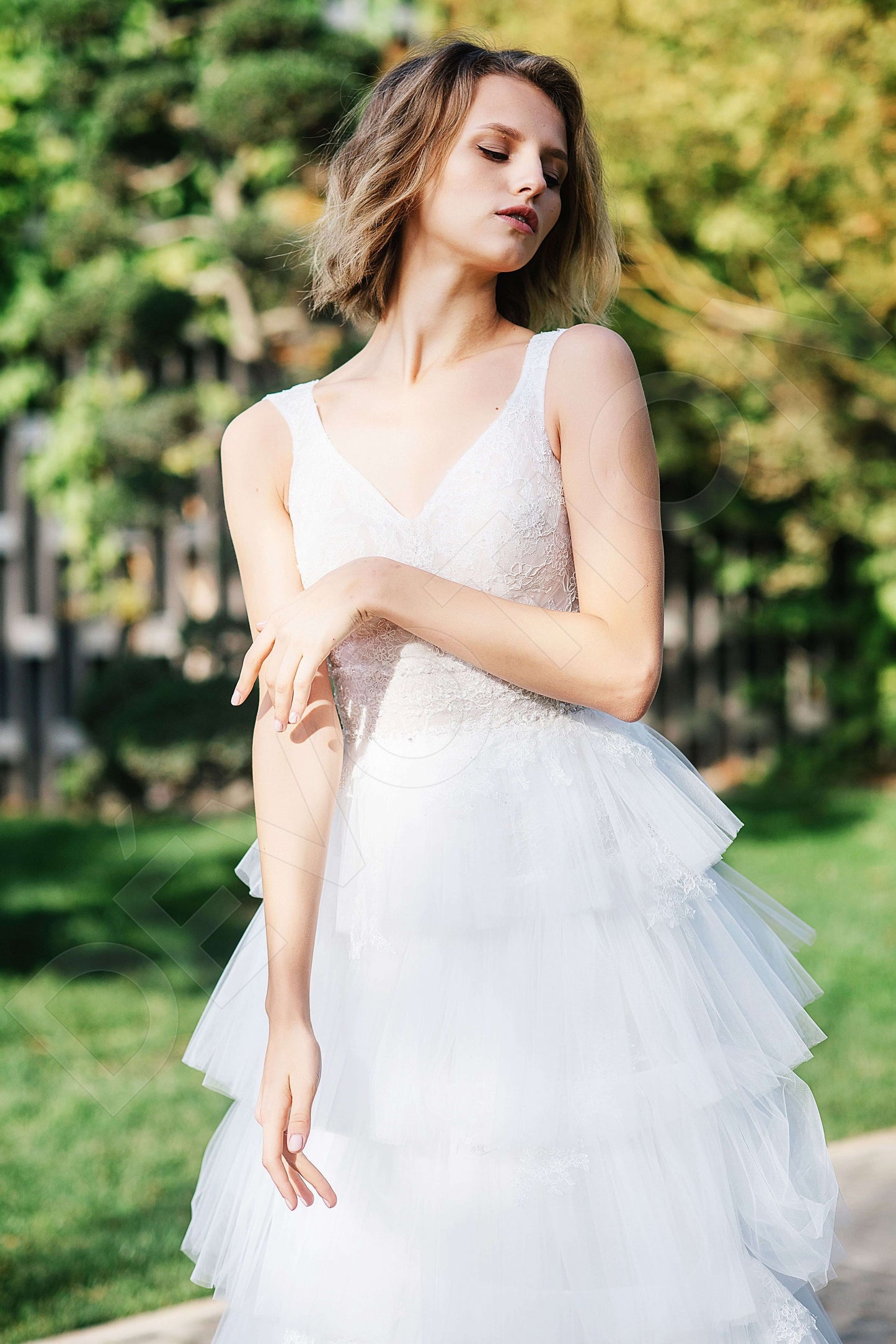 Yael Open back A-line Sleeveless Wedding Dress 2