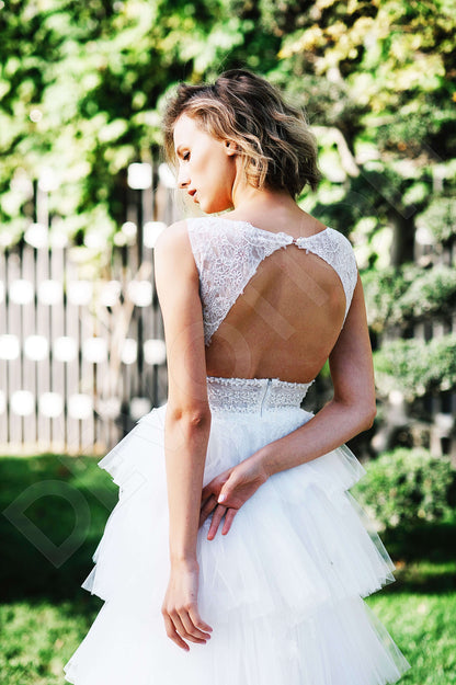 Yael Open back A-line Sleeveless Wedding Dress 3
