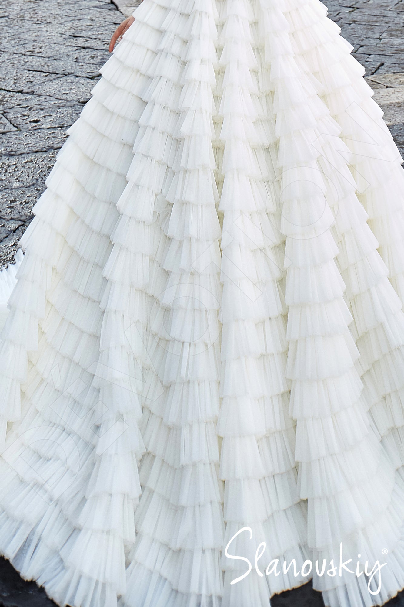 Esteria Open back A-line Sleeveless Wedding Dress 4
