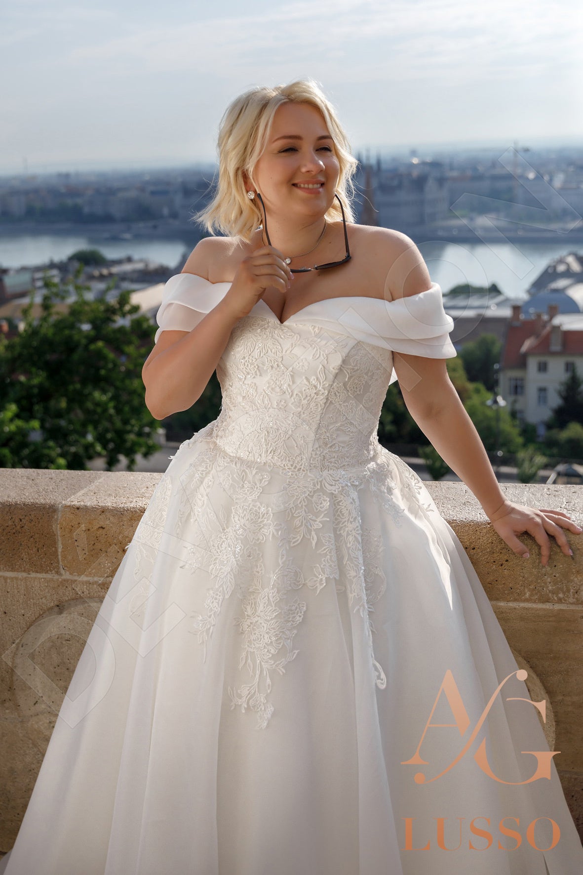 Penna Open back A-line Sleeveless Wedding Dress 2