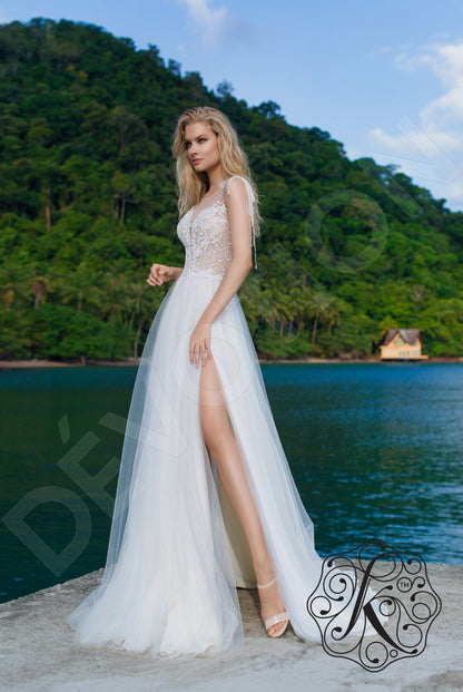 Ivalana Open back A-line Straps Wedding Dress 9