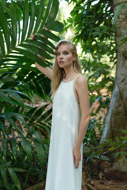 Kveilin Full back A-line Sleeveless Wedding Dress 8