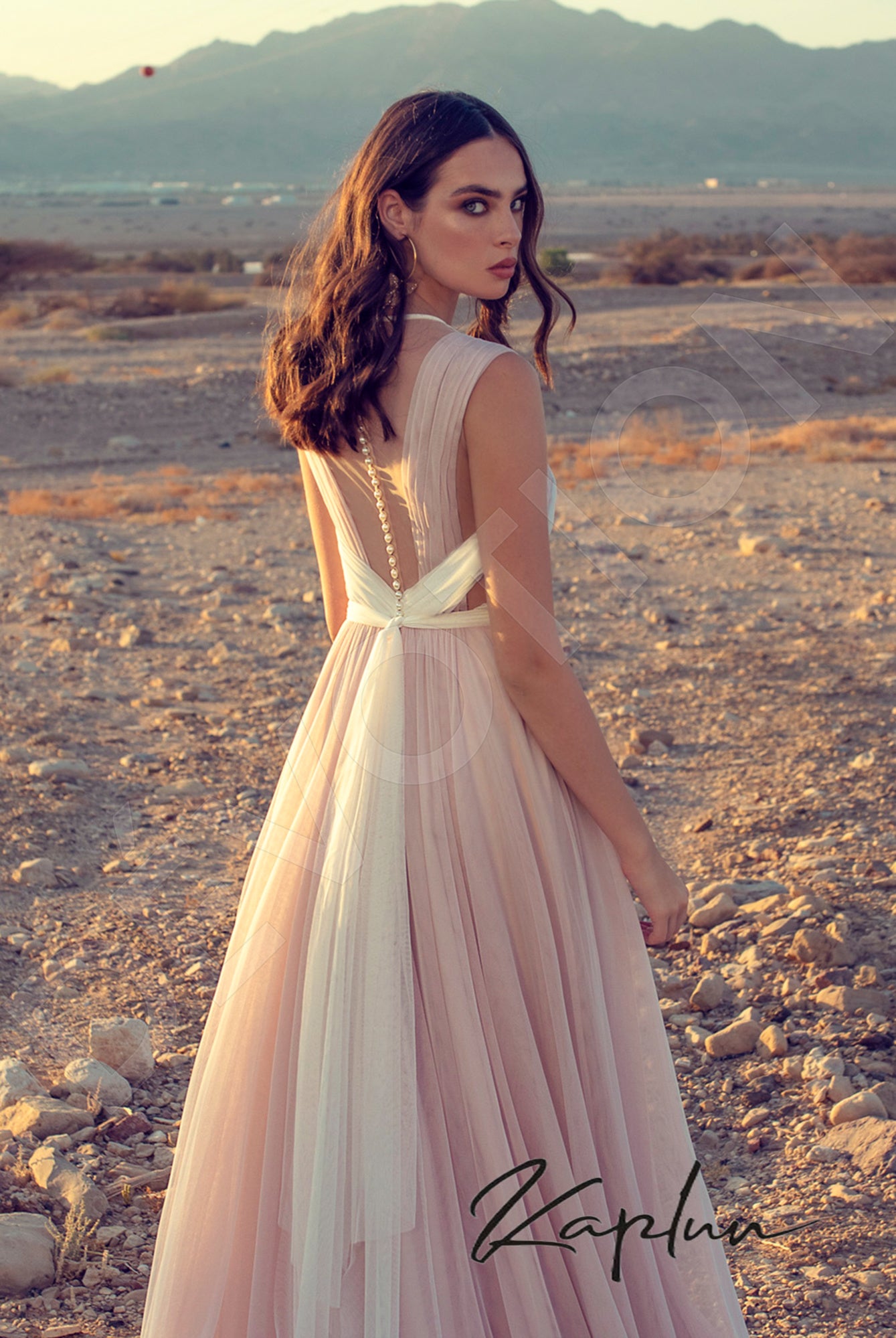 Altaira Full back A-line Sleeveless Wedding Dress 3