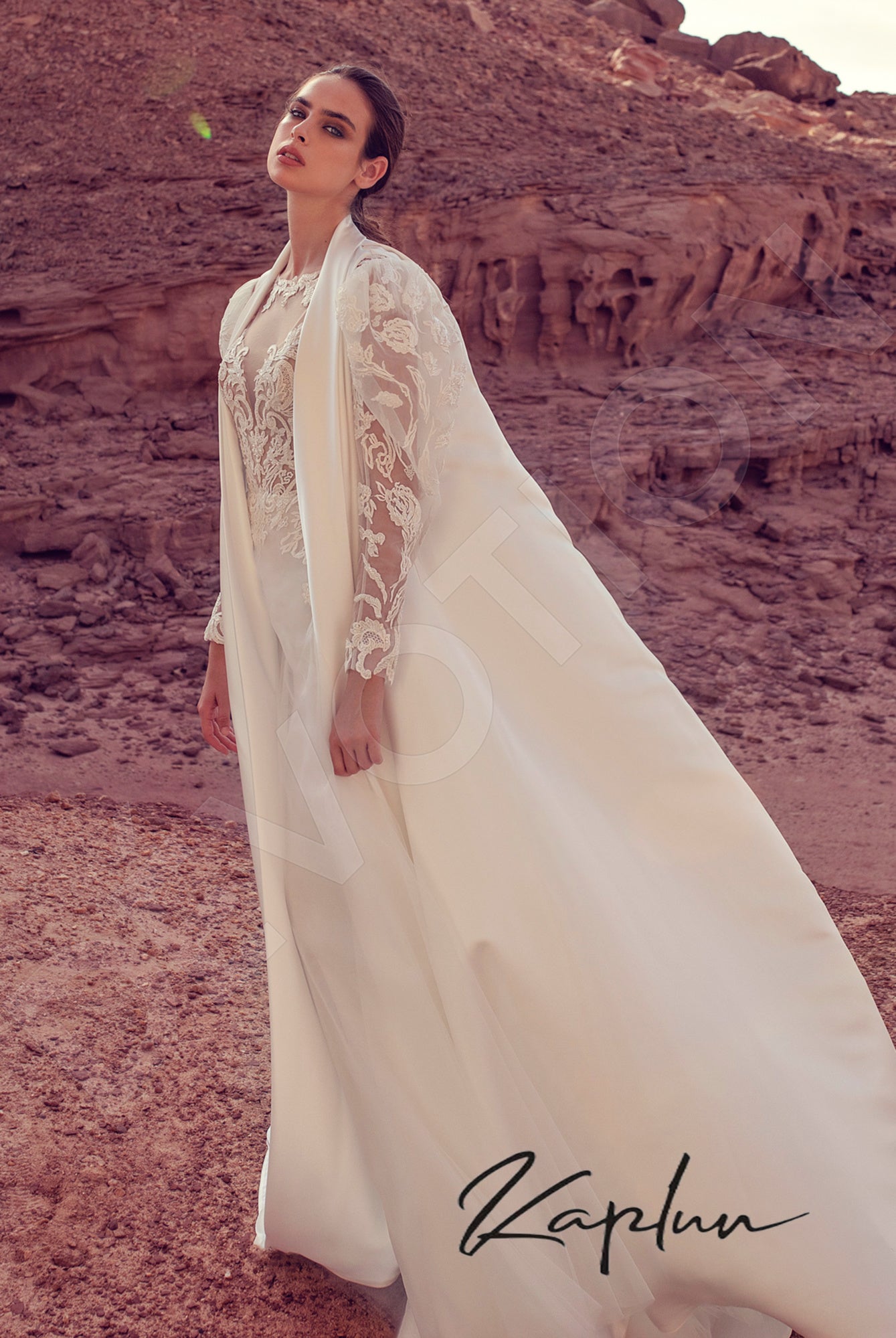 Arhelia Full back A-line Long sleeve Wedding Dress 6