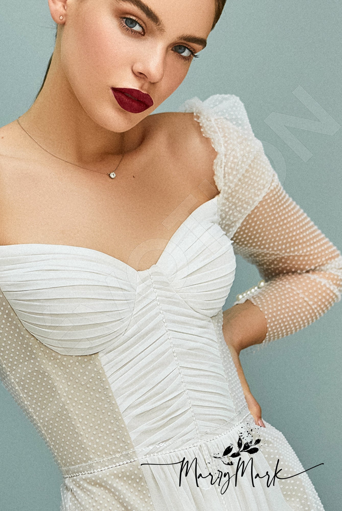 Lauta Open back A-line Long sleeve Wedding Dress 6