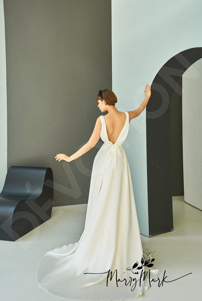Vilda Open back A-line Straps Wedding Dress 5