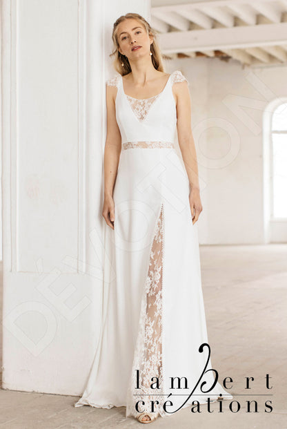 Canopée Open back A-line Sleeveless Wedding Dress Front