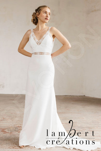 Lagune Open back A-line Straps Wedding Dress 2
