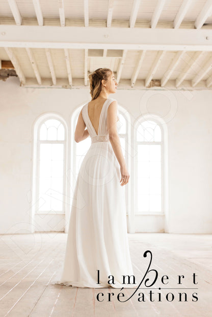 Oural Open back A-line Sleeveless Wedding Dress Back
