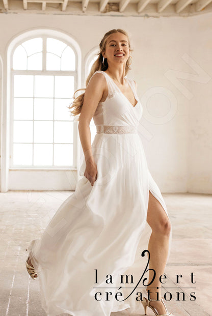 Oural Open back A-line Sleeveless Wedding Dress 9