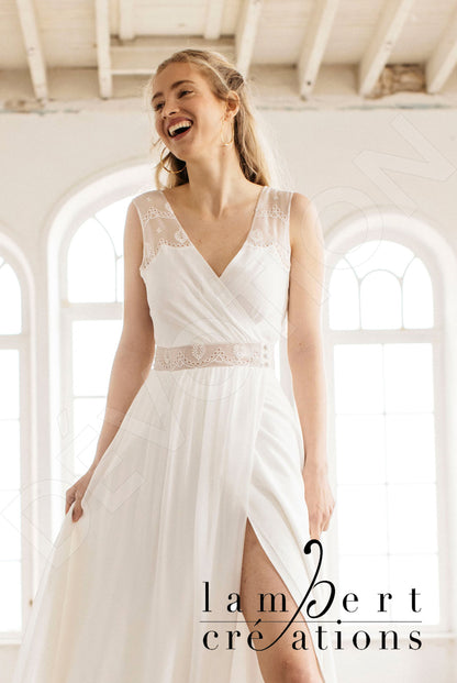 Oural Open back A-line Sleeveless Wedding Dress 10