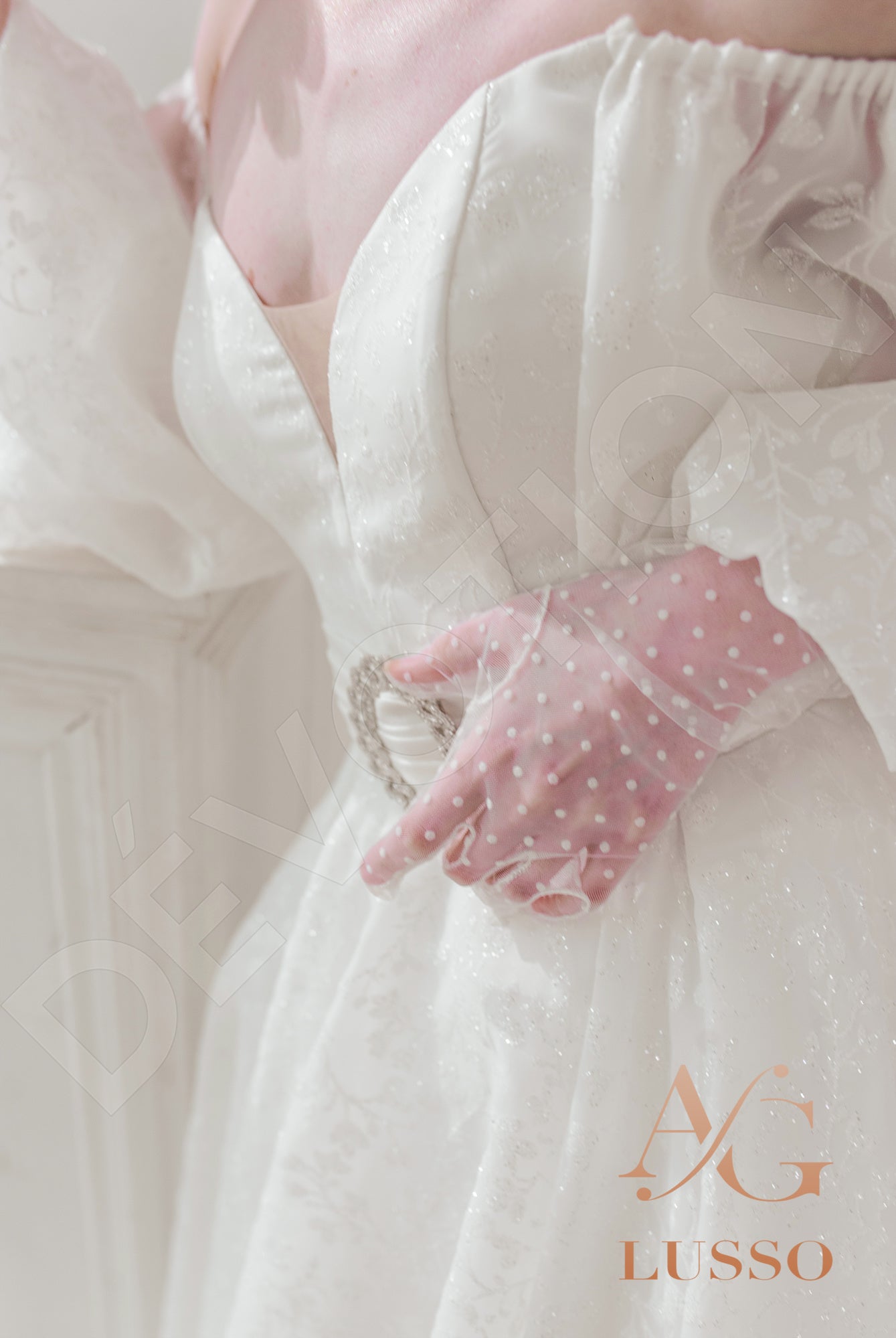 Charly A-line Off-shoulder/Drop shoulders LightMilk Wedding dress