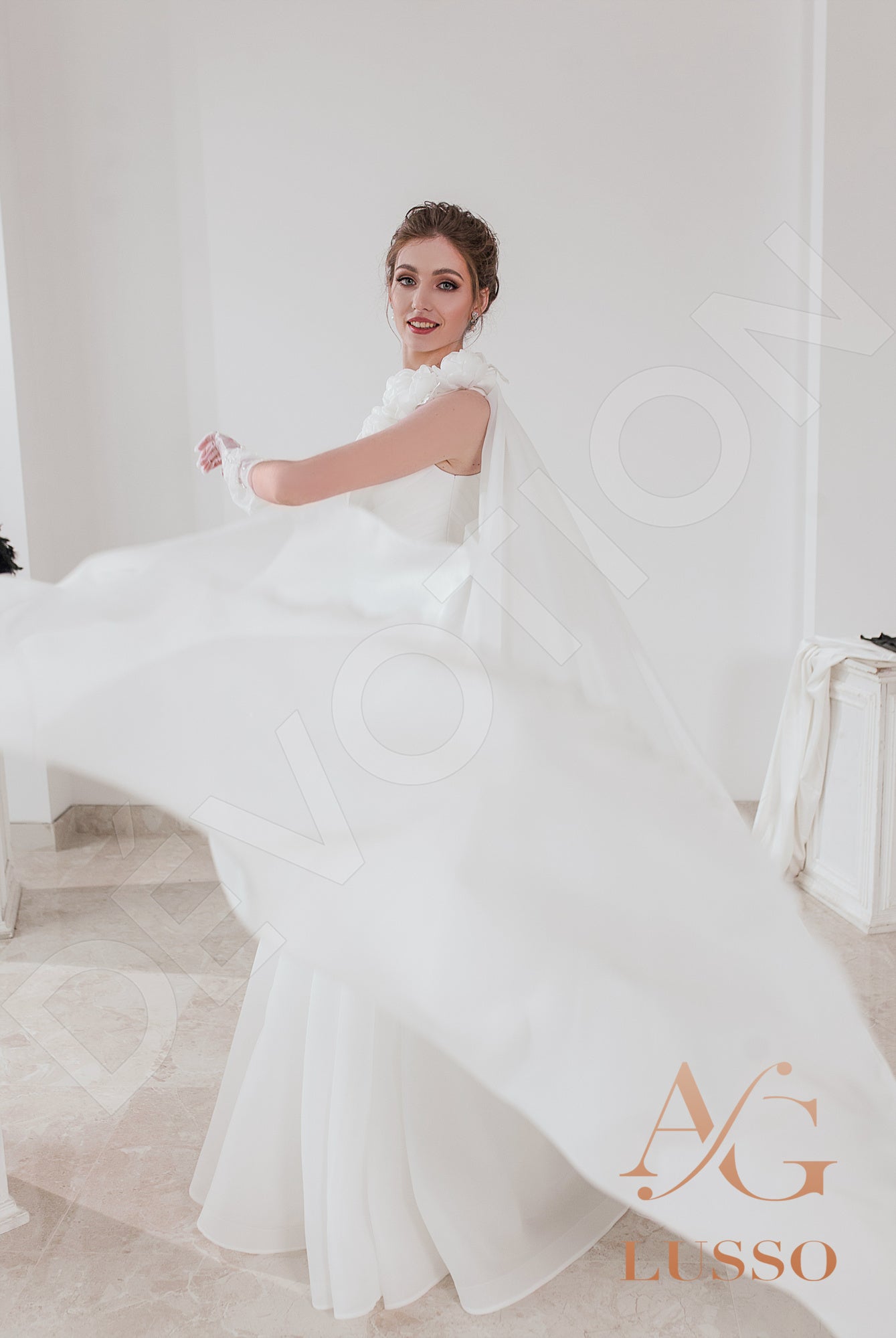 Lorinet Open back A-line Sleeveless Wedding Dress 10