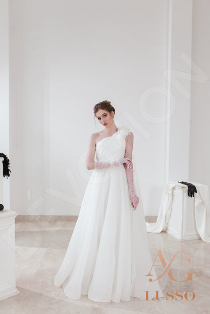Lorinet Open back A-line Sleeveless Wedding Dress 11