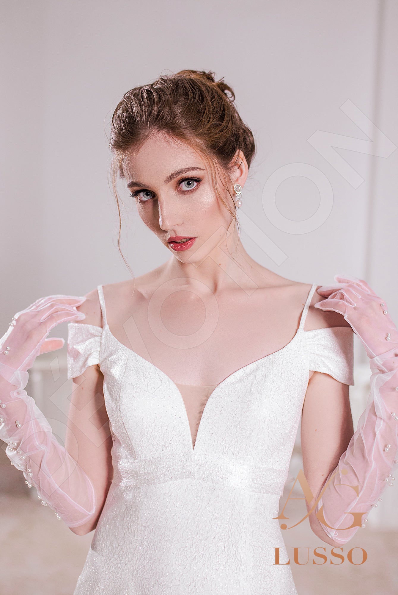 Shine Emilla Open back A-line Straps Wedding Dress 7