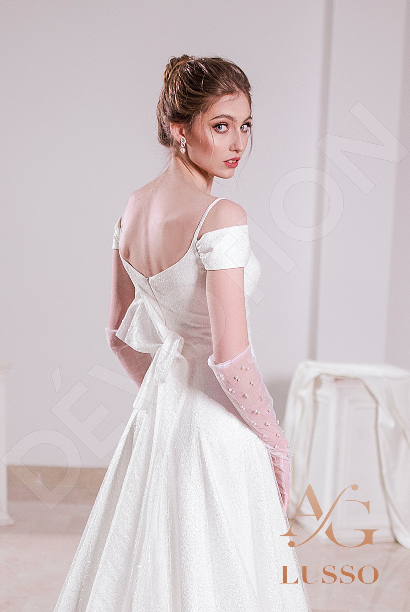 Shine Emilla Open back A-line Straps Wedding Dress 5