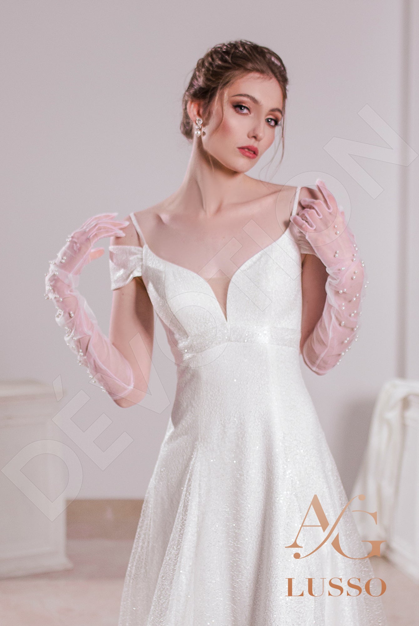 Shine Emilla A-line Sweetheart LightMilk Wedding dress