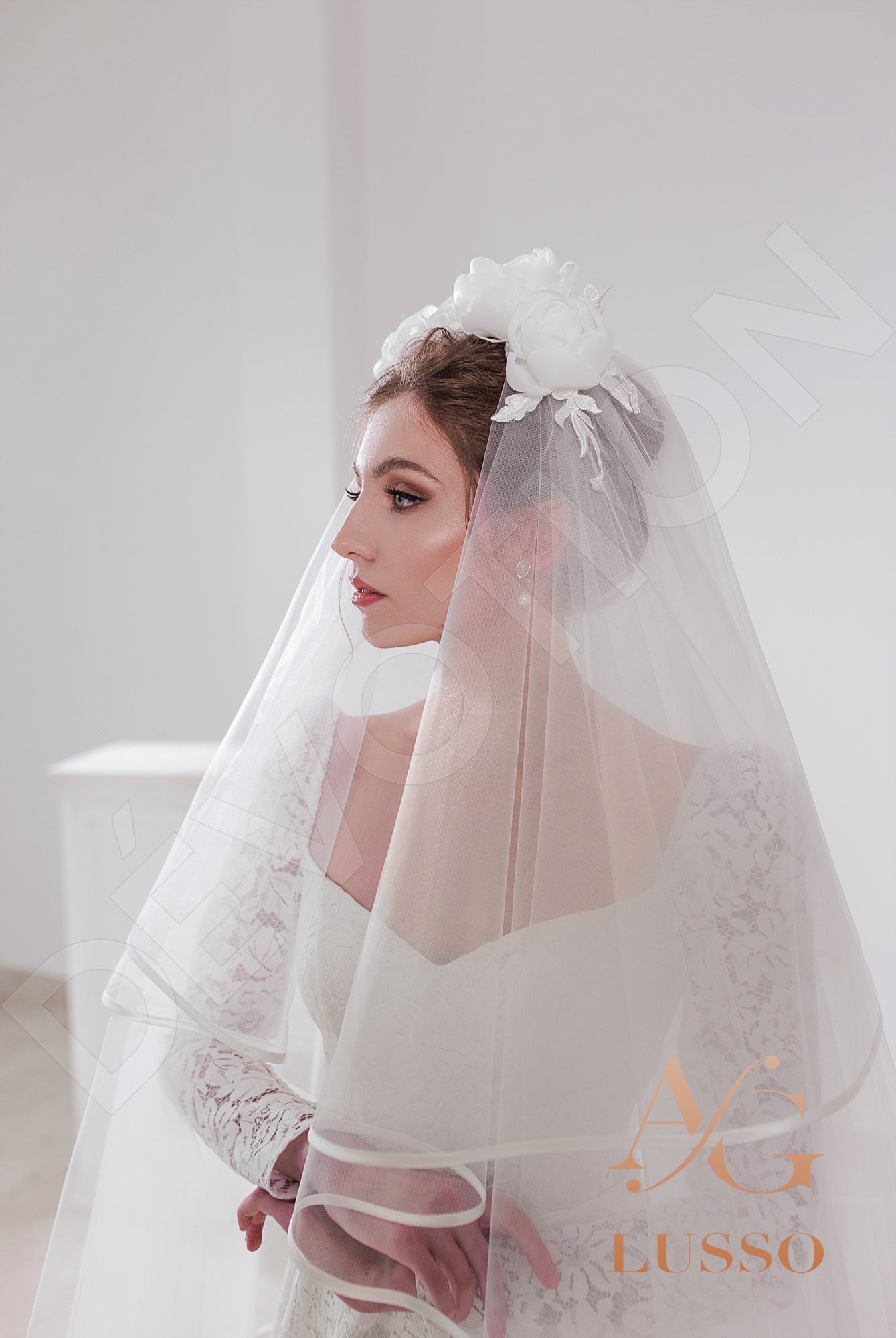 Stephany A-line Sweetheart LightMilk Wedding dress