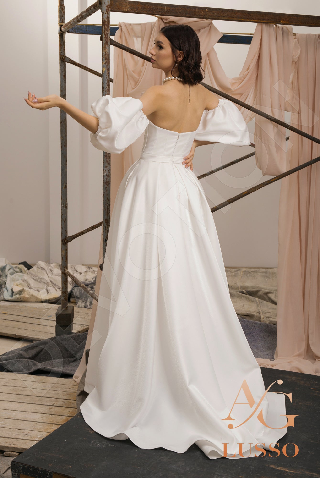 Arienna A-line Sweetheart LightMilk Wedding dress