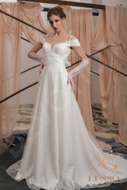 Shine Emilla Open back A-line Straps Wedding Dress Front