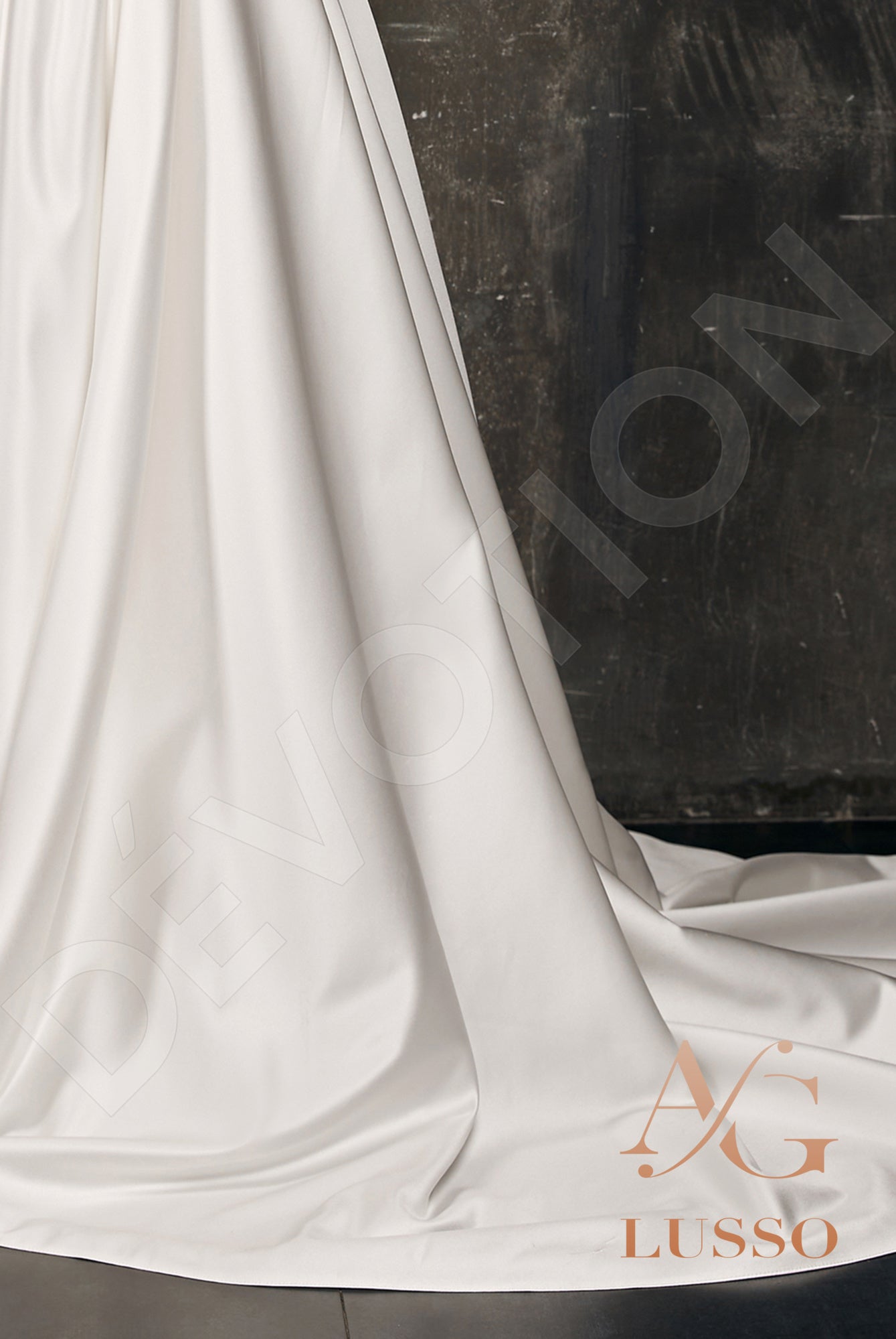 Annet Open back A-line Detachable sleeves Wedding Dress 6