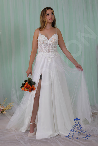 Tala Open back A-line Straps Wedding Dress 5